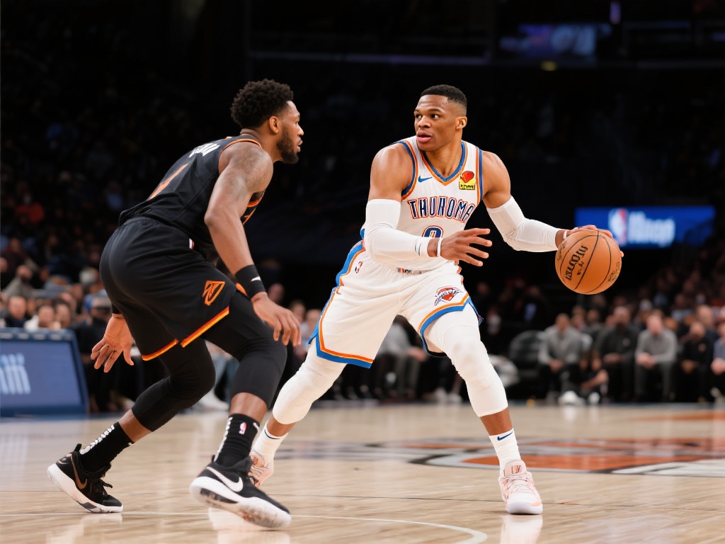 威少强势爆发！接球三分命中，三节统治比赛30+10+6