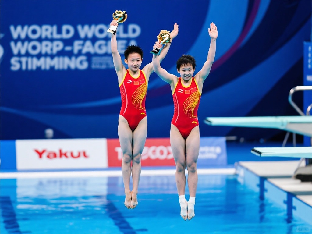 跳水世界杯总决赛全红婵陈芋汐双人10米台夺冠